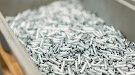 Matching metal parts in a bin